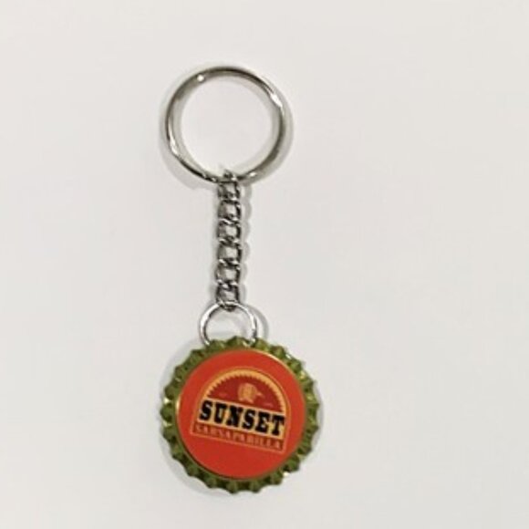 Fallout New Vegas Sunset Sarsaparilla Cap Keychain - 3.5inch Keychain - Picture 3 of 8